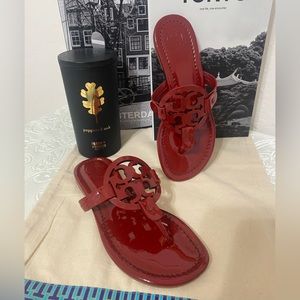 Tory Burch Miller Red Sandals 5.5
